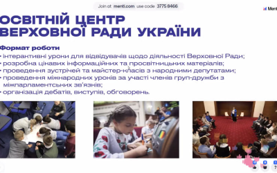 Вивчення системи влади: учні 10-х класів на онлайн-уроці від Верховної Ради України